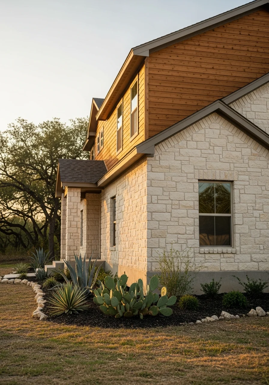 Custom home construction in La Vernia with Hill Country architectural style